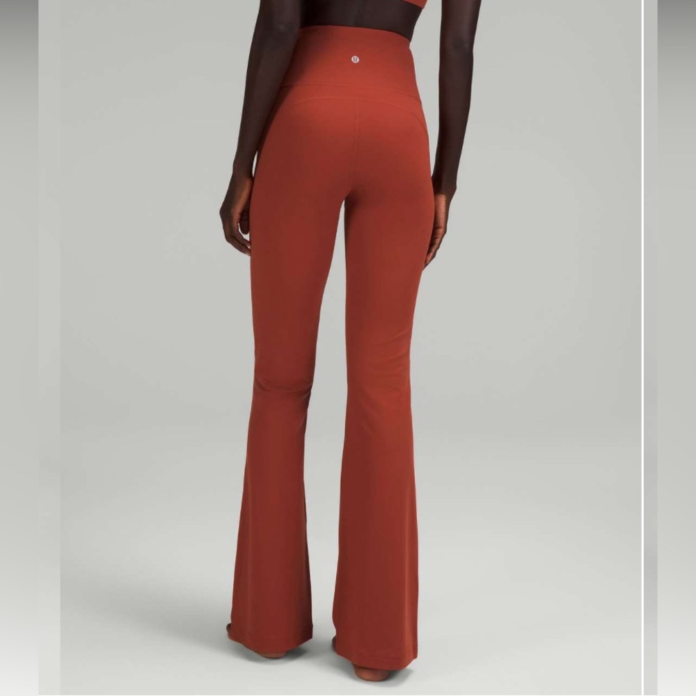 Like New! Lululemon Groove Super High Rise Flared Pant - cayenne size 4